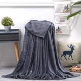 Soft Warm Coral Fleece Blanket Winter Sheet Bedspread Sofa Throw 230Gsm 8 Size Light Thin Mechanical Wash Flannel Blankets