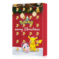 24 PCS Pokemon Christmas Advent Calendar Box Action Figure Toys Genuine Pikachu Anime Figure Children Toys Pokemon Gits Box