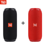 T&G TG117 Portable Bluetooth Speaker Wireless Bass Column Waterproof Outdoor Music Vibro Speakers TF Card Subwoofer Loudspeaker