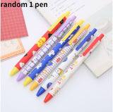 1 cartoon press gel pen cute 0.5 mm black ink signature pen promotional gifts stationery school supplies