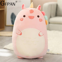 Squishy Toy Kawaii Animal Fat Dinosaur Shiba Inu Dog Pillow Plush Toys Cute Mouse Rabbit Doll Girls Bed Holding Sleeping Cushion