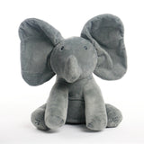 Ears Move Music Baby Animal Hide And Seek Cat Soothing Doll Elephant Dog Rabbit Plush Toy Kids Robots Pet Elephant Electric Toys