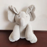 Ears Move Music Baby Animal Hide And Seek Cat Soothing Doll Elephant Dog Rabbit Plush Toy Kids Robots Pet Elephant Electric Toys