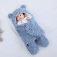 Winter Newborn Baby Wrap Swaddles Thicken Warm Baby Blankets Bedding For Newborn Swaddle Blankets Baby Boy Girl Sleep Bags