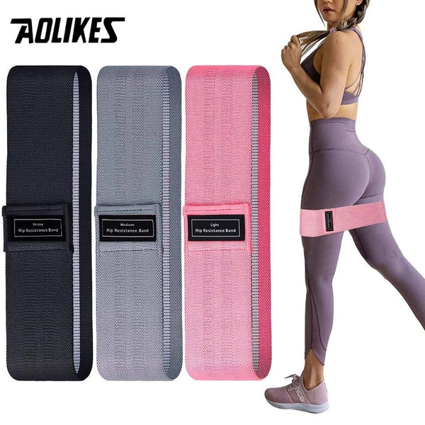 AOLIKES Fitness Rubber Band Elastic Yoga Resistance Bands Set Hip Circle Expander Bands Gym Fitness Booty Band Home Workout