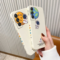 Astronaut Phone Case For Samsung Galaxy S22 S21 S20 FE S10 Note 20 10 Ultra Plus A72 A52 A32 A71 A51 A31 A21S Cover