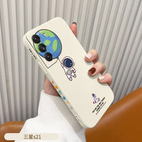 Astronaut Phone Case For Samsung Galaxy S22 S21 S20 FE S10 Note 20 10 Ultra Plus A72 A52 A32 A71 A51 A31 A21S Cover