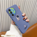 Astronaut Phone Case For Samsung Galaxy S22 S21 S20 FE S10 Note 20 10 Ultra Plus A72 A52 A32 A71 A51 A31 A21S Cover