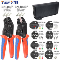 Crimping Pliers Set SN-48BS(=SN-48B+SN-28B) Jaw Kit for 2.8 4.8 6.3 VH3.96/Tube/Insulation Terminals Electrical Clamp Min Tools