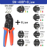 Crimping Pliers Set SN-48BS(=SN-48B+SN-28B) Jaw Kit for 2.8 4.8 6.3 VH3.96/Tube/Insulation Terminals Electrical Clamp Min Tools