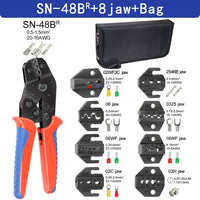 Crimping Pliers Set SN-48BS(=SN-48B+SN-28B) Jaw Kit for 2.8 4.8 6.3 VH3.96/Tube/Insulation Terminals Electrical Clamp Min Tools