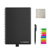 NEWYES A6 size Smart Reusable Erasable Notebook Microwave Wave Cloud Erase Notepad Note Pad Lined With Pen save paper