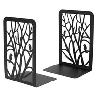 Book Ends Universal Metal Bookends for Shelves Heavy Duty Metal Non-Skid Bookend Supports Book Shelf Holder