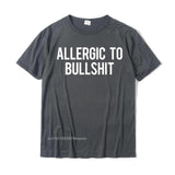 Allergic To Bullshit Gym Workout Fitness Funny Saying Tshirts Top Tops &amp; Tees Cheap Fitness Tight Men T Shirts Fitness Tight