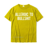 Allergic To Bullshit Gym Workout Fitness Funny Saying Tshirts Top Tops &amp; Tees Cheap Fitness Tight Men T Shirts Fitness Tight