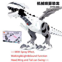 Funny Novelty Sound Light Spray Electric Head Wing Tail Swing Mechanical Pterosaurs Dinosaur Model Toys Kids Children's Day Gift