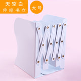 New Hot 1 pcs The Freedom to Adjust Bookshelf Large Metal Bookend Desk Holder Stand for Books Organizer Gift Stationery